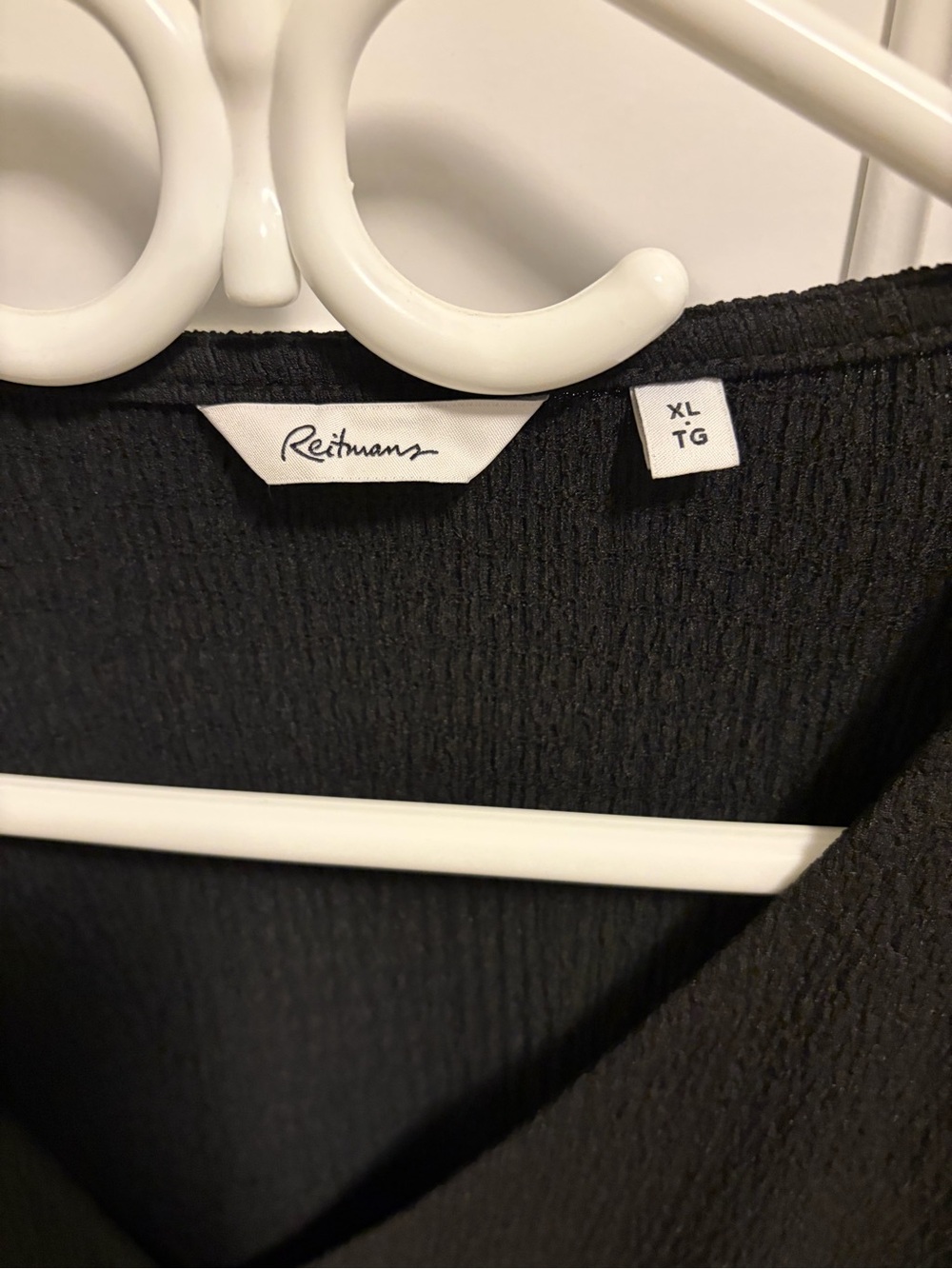 Reitmans Black V-Neck Long Sleeve Wrap Blouse - Picture 3 of 4